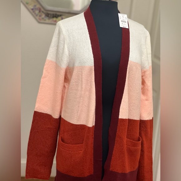 NWT J. Crew Multi Color Long Sweater Cardigan - Picture 7 of 11